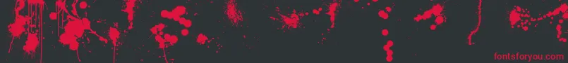 WcRhesusC2 Font – Red Fonts on Black Background