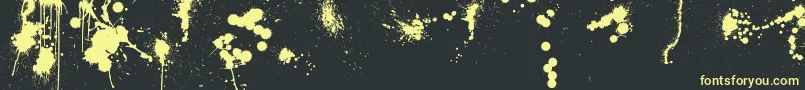 WcRhesusC2 Font – Yellow Fonts on Black Background