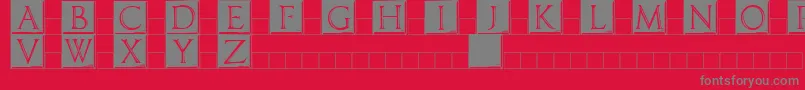 fuente Imperatorplaque – Fuentes Grises Sobre Fondo Rojo
