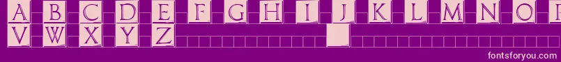 Imperatorplaque Font – Pink Fonts on Purple Background