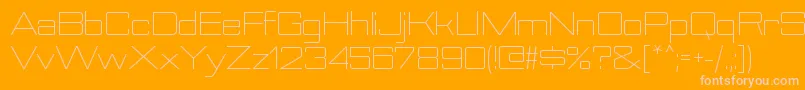 Шрифт NesobriteseltRegular – розовые шрифты на оранжевом фоне
