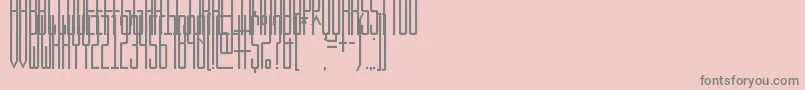 KibbySans Font – Gray Fonts on Pink Background