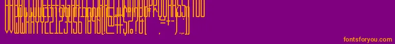 KibbySans Font – Orange Fonts on Purple Background