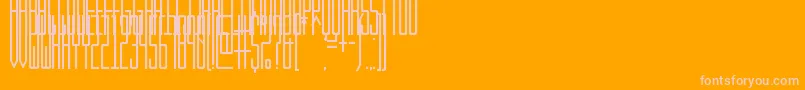KibbySans Font – Pink Fonts on Orange Background
