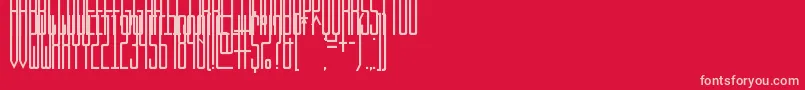 KibbySans Font – Pink Fonts on Red Background