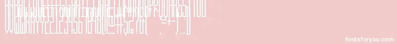 KibbySans Font – White Fonts on Pink Background
