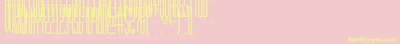 KibbySans Font – Yellow Fonts on Pink Background