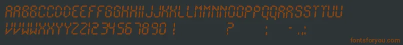 Шрифт IonicCharge – коричневые шрифты на чёрном фоне