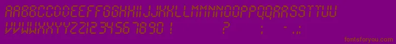 fuente IonicCharge – Fuentes Marrones Sobre Fondo Morado