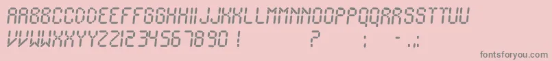 Police IonicCharge – polices grises sur fond rose