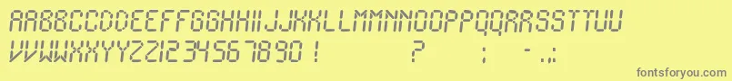 Weitere Informationen zur IonicCharge-Schriftart IonicCharge-Schriftart – Graue Schriften auf gelbem Hintergrund