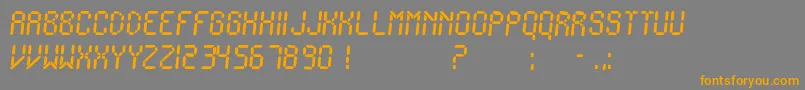 IonicCharge Font – Orange Fonts on Gray Background