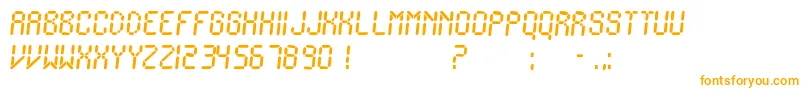 Czcionka IonicCharge – pomarańczowe czcionki na białym tle