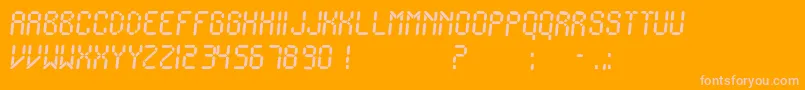 IonicCharge Font – Pink Fonts on Orange Background