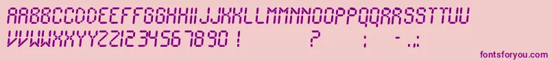 Weitere Informationen zur IonicCharge-Schriftart IonicCharge-Schriftart – Violette Schriften auf rosa Hintergrund