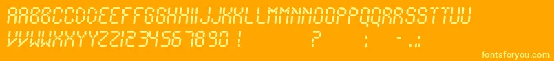 Saiba mais sobre a fonte IonicCharge Fonte IonicCharge – fontes amarelas em um fundo laranja
