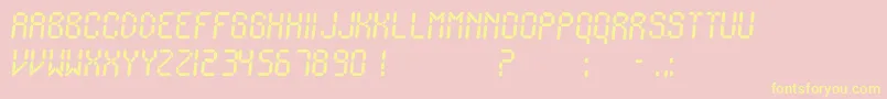 IonicCharge Font – Yellow Fonts on Pink Background