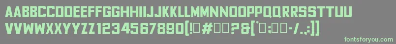 FyodorBold-fontti – vihreät fontit harmaalla taustalla