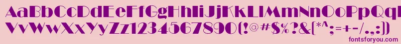 Ritzflf Font – Purple Fonts on Pink Background