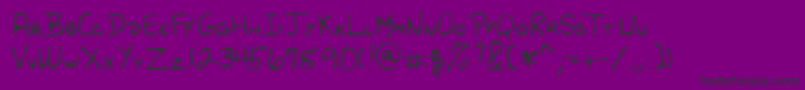 Lehn182 Font – Black Fonts on Purple Background
