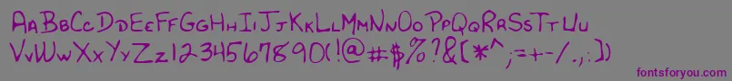 Шрифт Lehn182 – фиолетовые шрифты на сером фоне