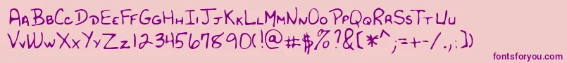 Шрифт Lehn182 – фиолетовые шрифты на розовом фоне
