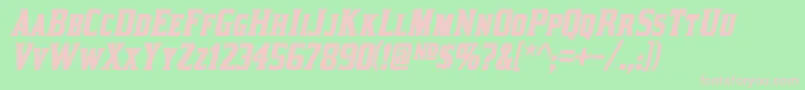 Kirsty ffy Font – Pink Fonts on Green Background