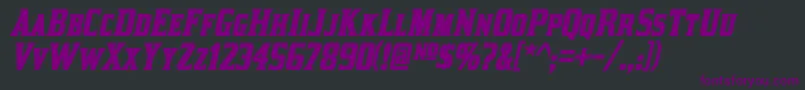 Kirsty ffy Font – Purple Fonts on Black Background