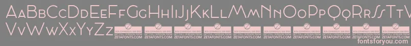 CocosignumMaiuscolettoLightTrial Font – Pink Fonts on Gray Background