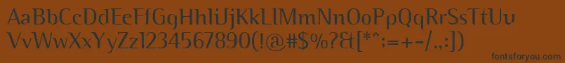 Шрифт BinaryItc – чёрные шрифты на коричневом фоне