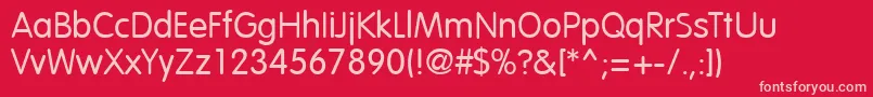 Vagabnd Font – Pink Fonts on Red Background