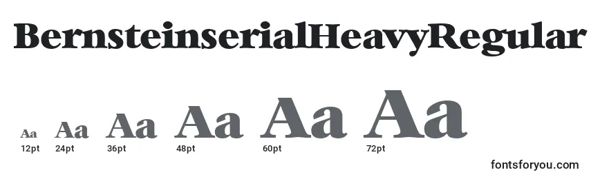 Размеры шрифта BernsteinserialHeavyRegular