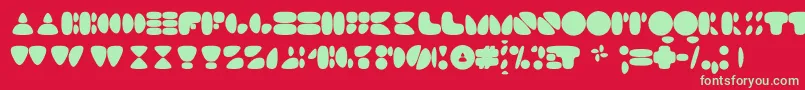 N17sm Font – Green Fonts on Red Background