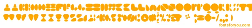 N17sm Font – Orange Fonts on White Background