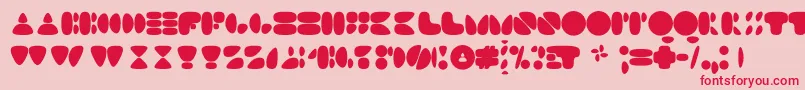 N17sm Font – Red Fonts on Pink Background