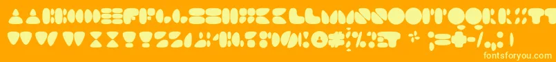 N17sm Font – Yellow Fonts on Orange Background