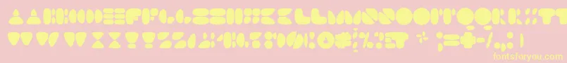 N17sm Font – Yellow Fonts on Pink Background