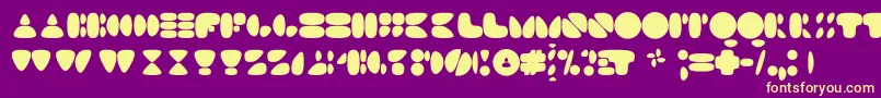 N17sm Font – Yellow Fonts on Purple Background