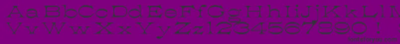 Шрифт K22AthenianWide – чёрные шрифты на фиолетовом фоне