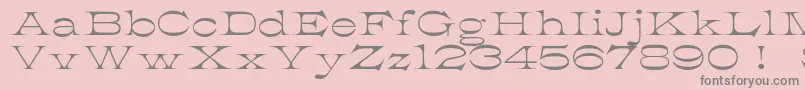 K22AthenianWide Font – Gray Fonts on Pink Background