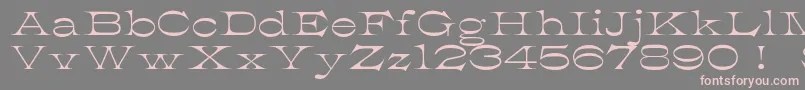 K22AthenianWide Font – Pink Fonts on Gray Background