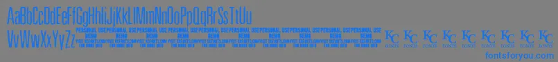 PewterdemoKcfonts Font – Blue Fonts on Gray Background
