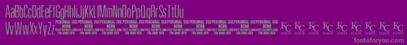 fuente PewterdemoKcfonts – Fuentes Grises Sobre Fondo Morado