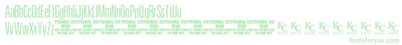 Fonte PewterdemoKcfonts – fontes verdes em um fundo branco