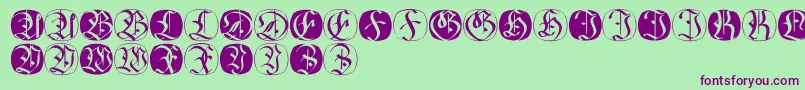 Fraxbricks Font – Purple Fonts on Green Background