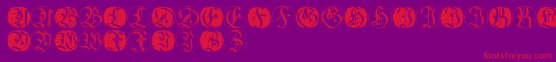 Fraxbricks Font – Red Fonts on Purple Background