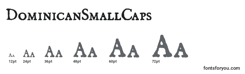 Размеры шрифта DominicanSmallCaps