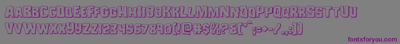 More about Monsterhunter3D Font Monsterhunter3D Font – Purple Fonts on Gray Background