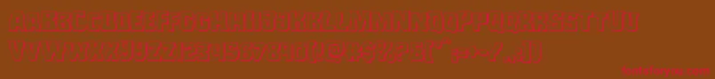 Monsterhunter3D Font – Red Fonts on Brown Background