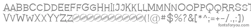 Czcionka RomanicumRegular – szare czcionki
